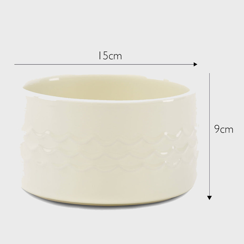 Scruffs Dog Bowl Cream / 15cm - 1ltr Ceramic Icon Dog Water Bowl