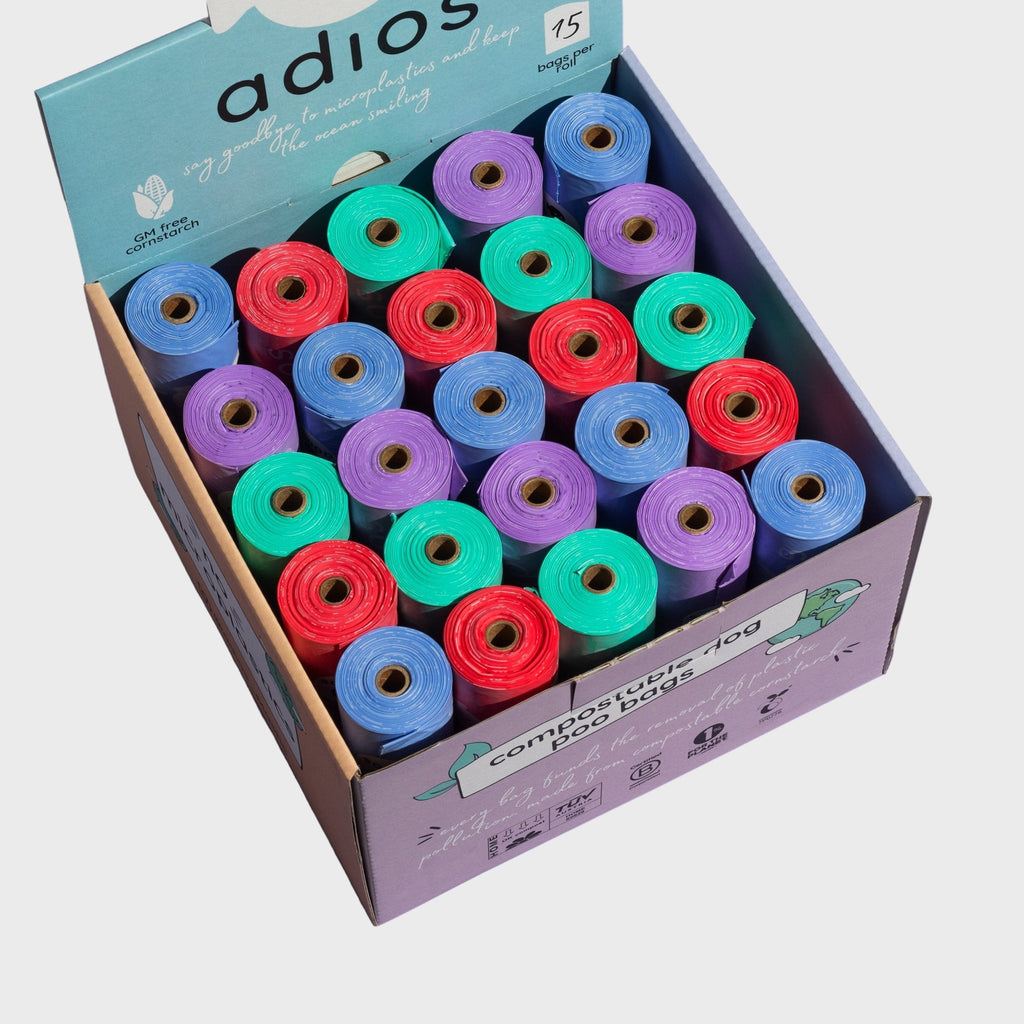 Single Roll Compostable Poo Bags by Adios - Slickers ◊ Doghouse