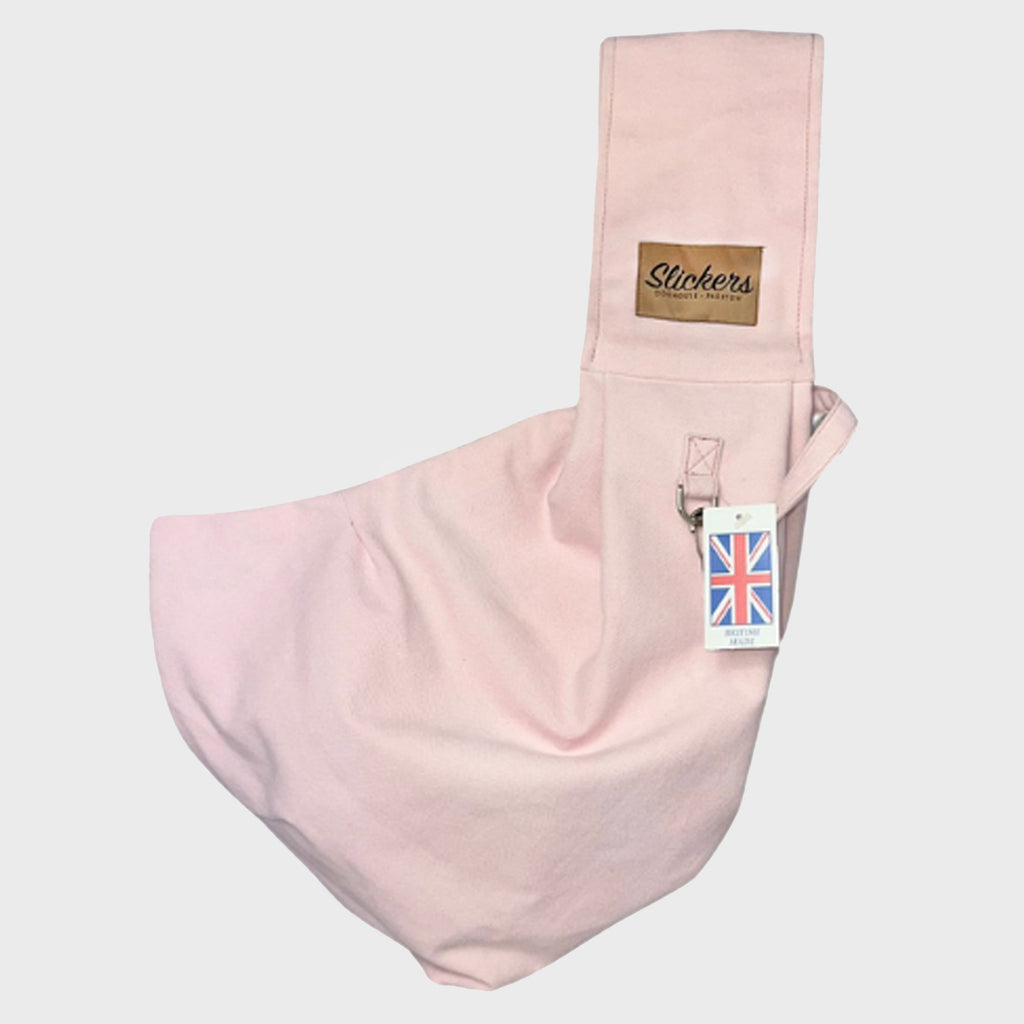 Limited Edition Blush Pink Tweed Dog Sling - Slickers ‚óä Doghouse