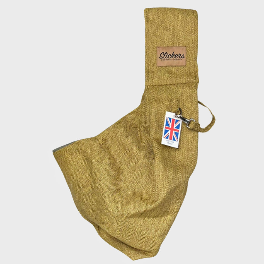 Mustard Tweed Dog Sling - Slickers ‚óä Doghouse