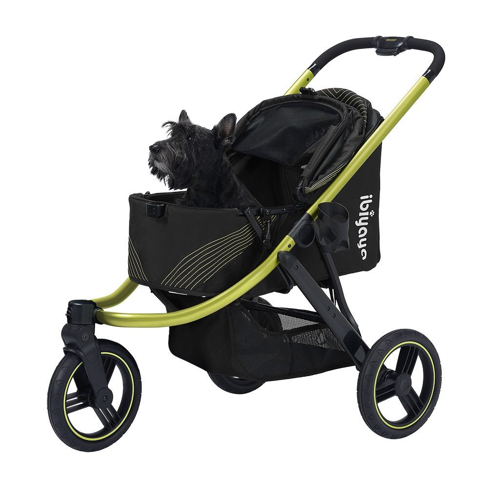 The Beast Pet Jogging Stroller Jet Black - Slickers ◊ Doghouse