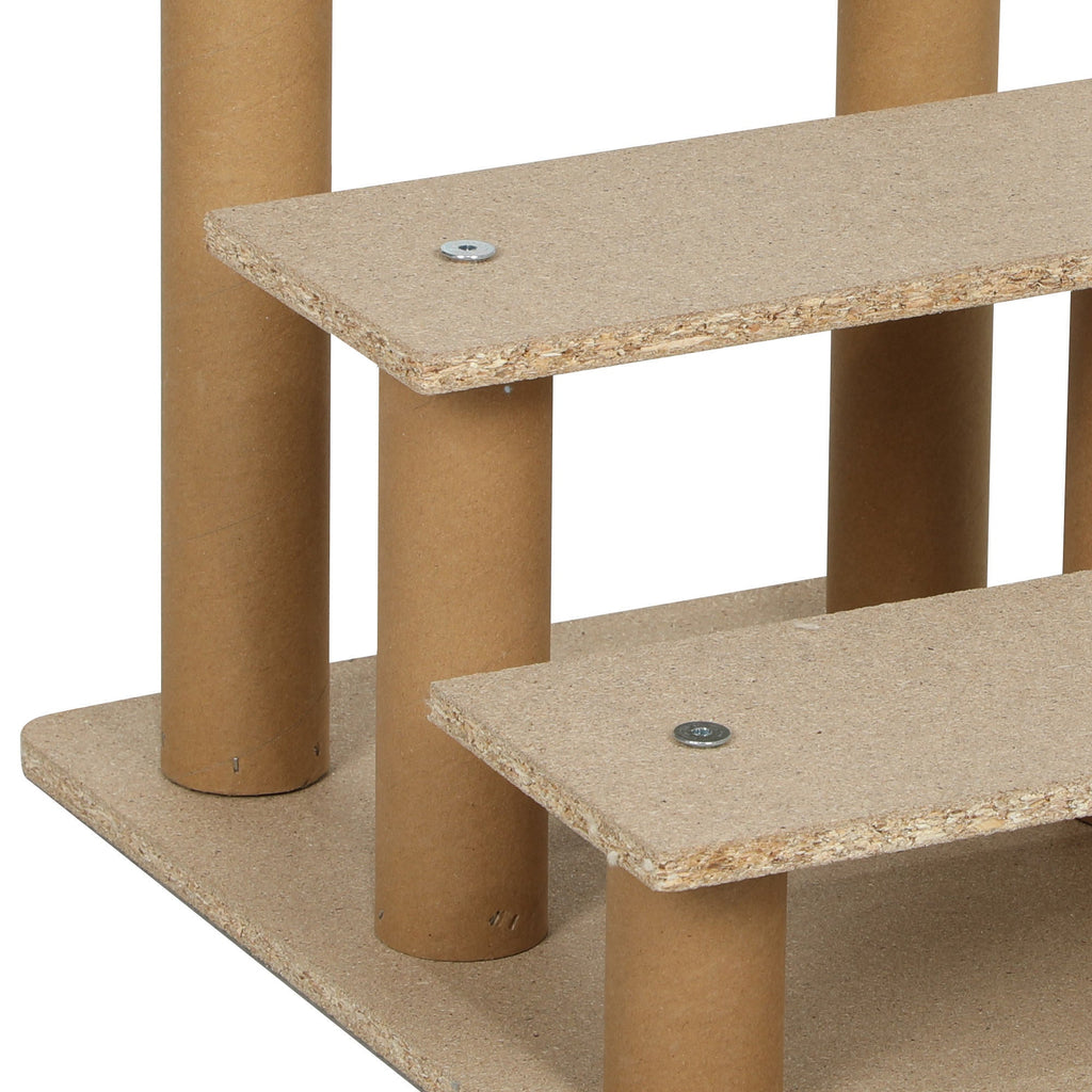 Three - Step Dog Stairs with Washable Plush Cover for High Bed or Sofa, two colours - Slickers ◊ Doghouse