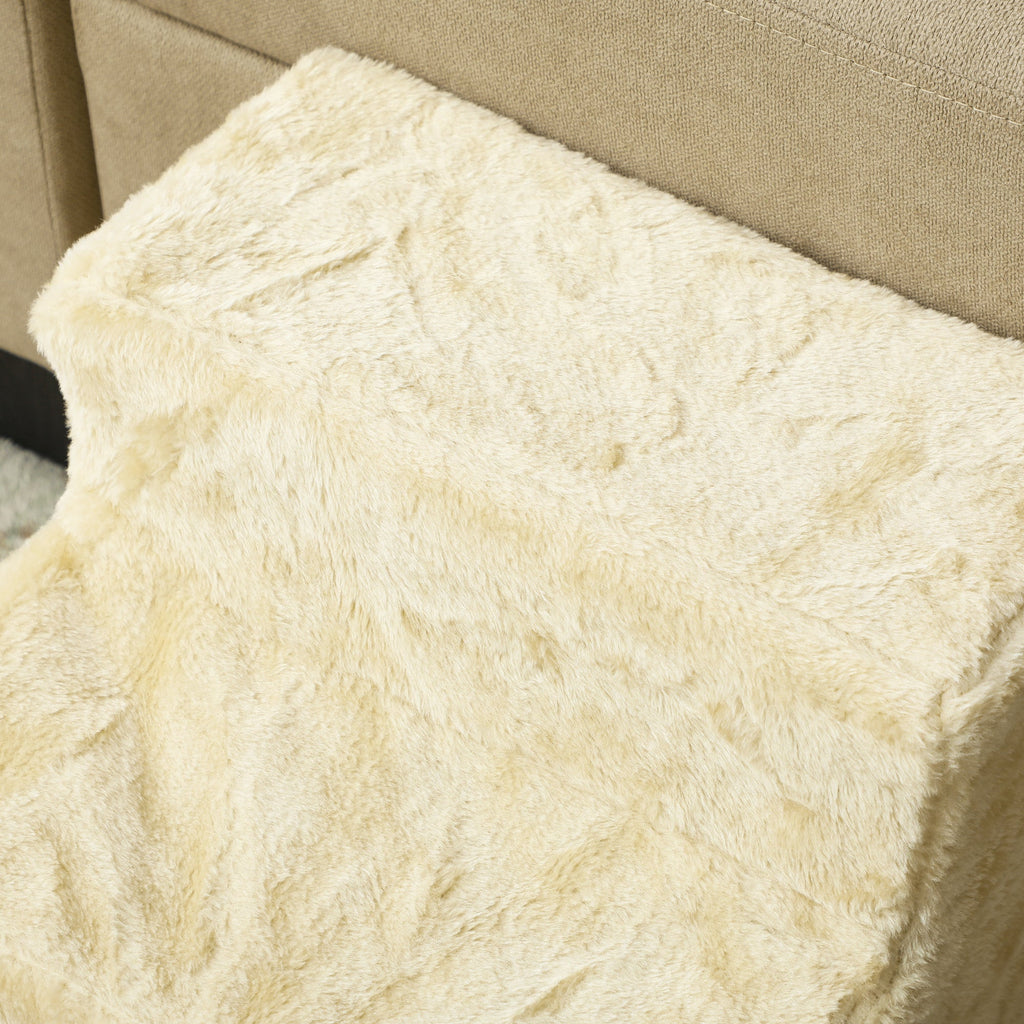 Three - Step Dog Stairs with Washable Plush Cover for High Bed or Sofa, two colours - Slickers ◊ Doghouse
