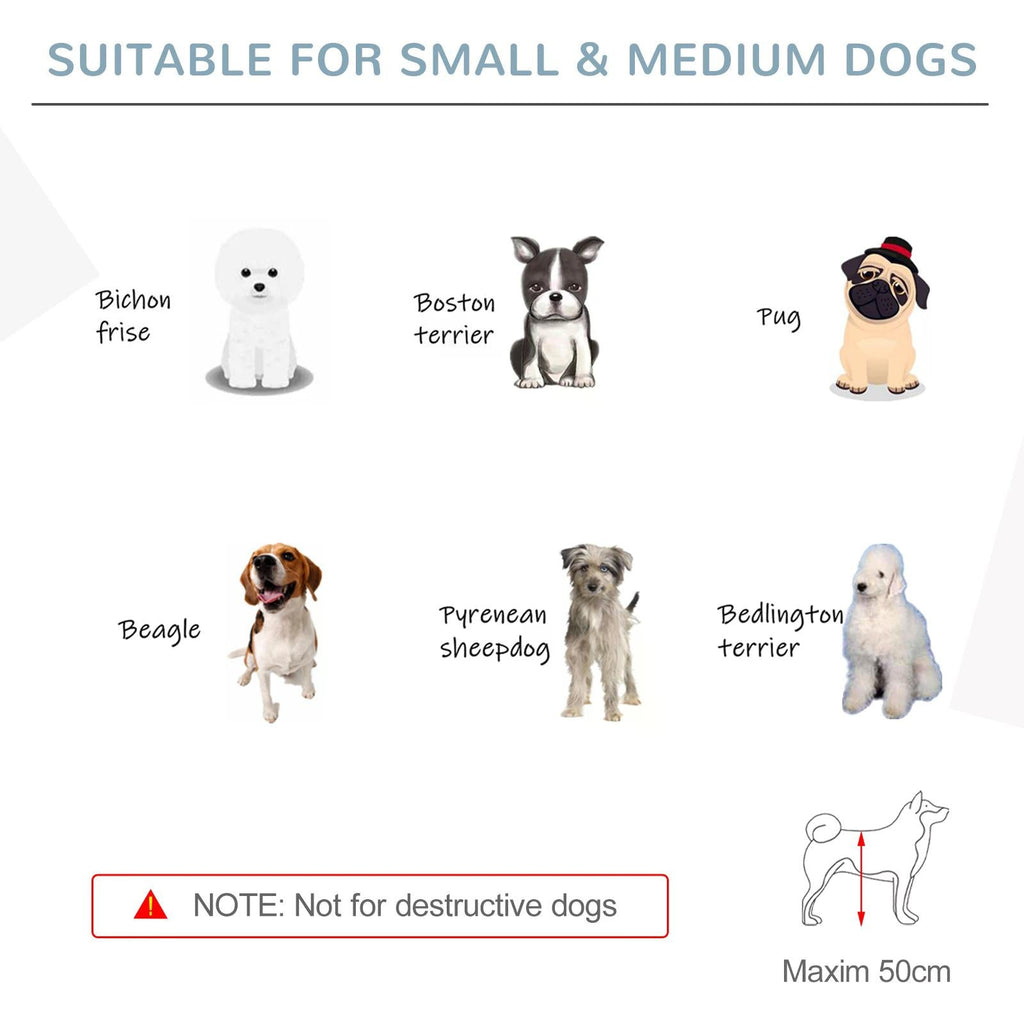Wide Wooden Dog Gate 80 cm Tall Freestanding with 4 Panels, Support Feet, two colours - Slickers ◊ Doghouse