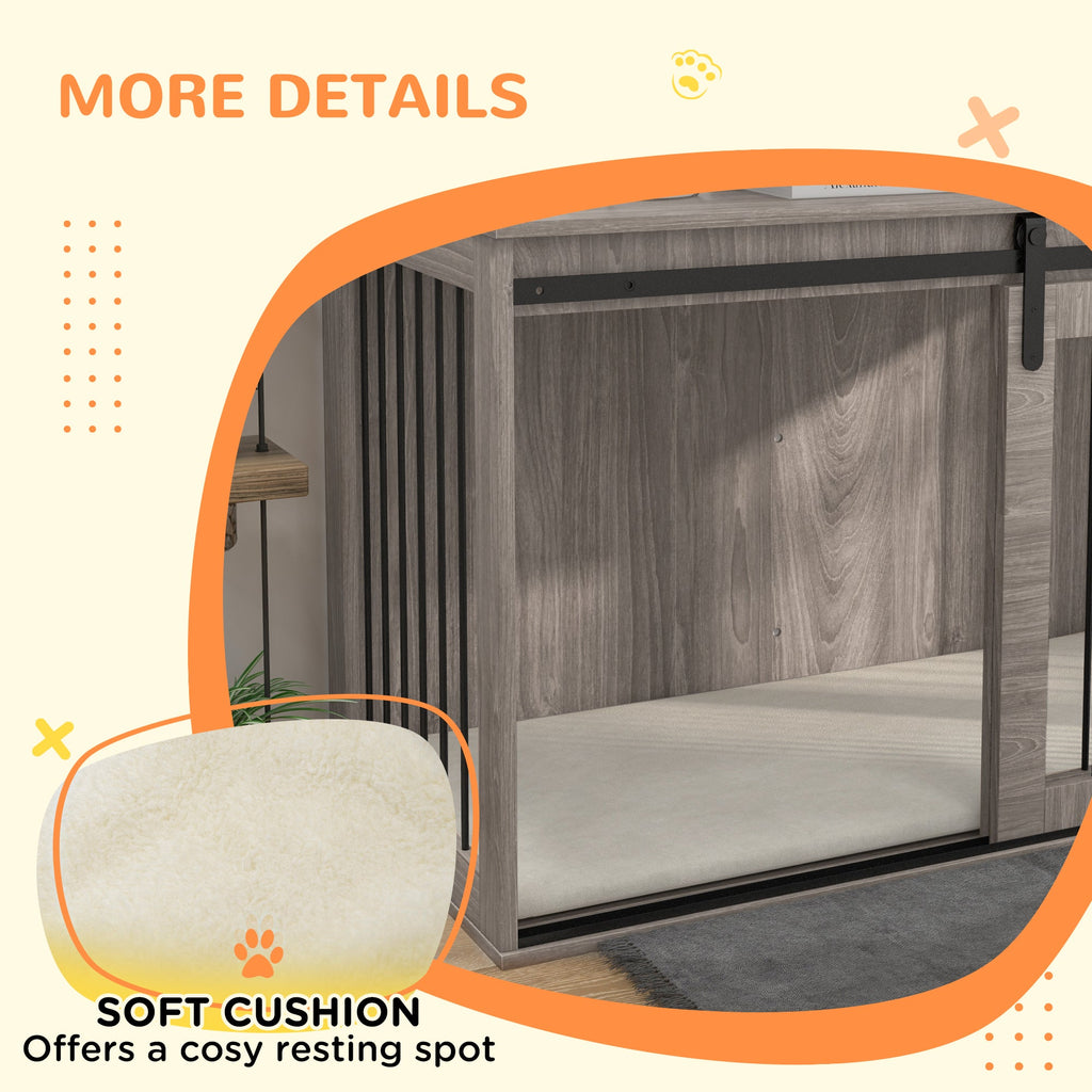 XL Dog Crate Furniture with Removable Cushion for Extra Large Dogs, two colours - Slickers ◊ Doghouse