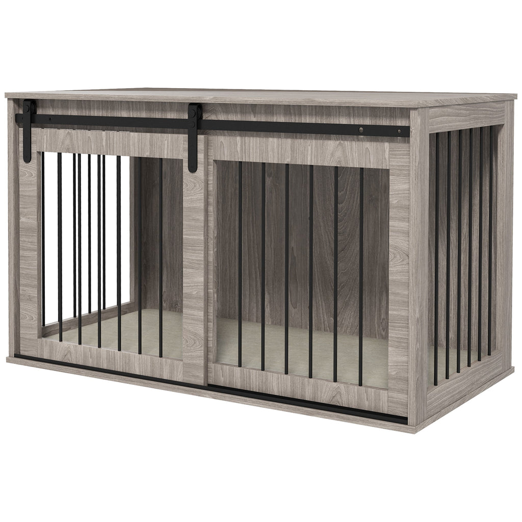 XL Dog Crate Furniture with Removable Cushion for Extra Large Dogs, two colours - Slickers ◊ Doghouse