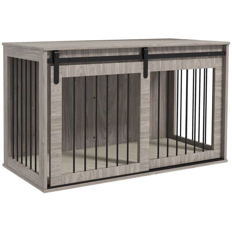 XL Dog Crate Furniture with Removable Cushion for Extra Large Dogs, two colours - Slickers ◊ Doghouse