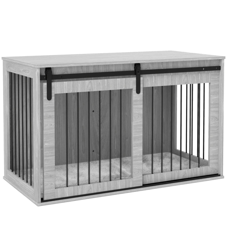 XL Dog Crate Furniture with Removable Cushion for Extra Large Dogs, two colours - Slickers ◊ Doghouse