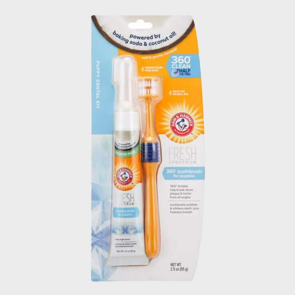 Arm & Hammer Fresh Coconut Dental Kit for Puppies - Slickers ◊ Doghouse