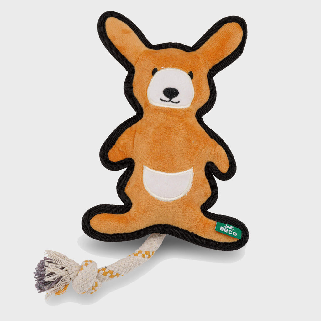 Beco Rough & Tough Recycled Dog Toy, Kangaroo - Slickers ‚óä Doghouse