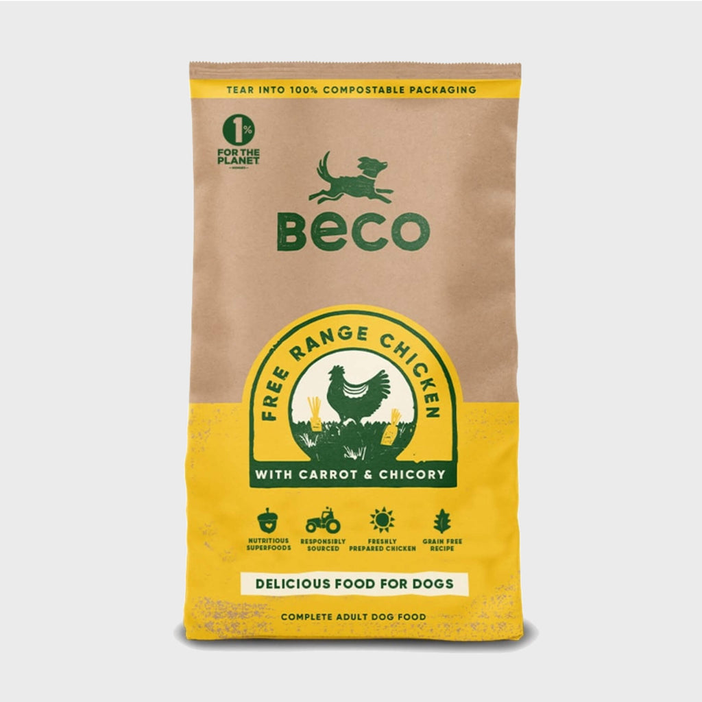 Beco Free Range Chicken with Carrot & Chicory Dry Adult Dog Food - Slickers ◊ Doghouse