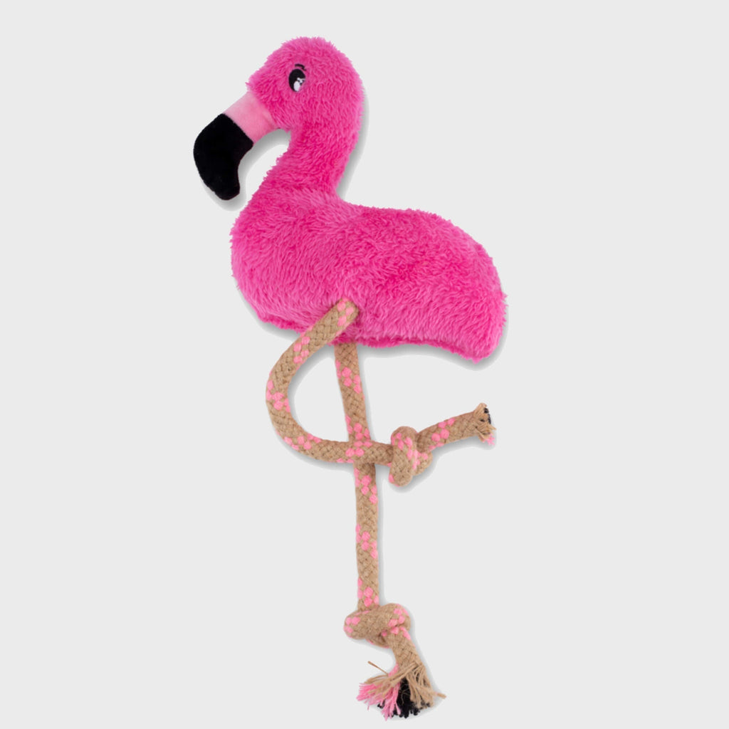 Beco Recycled Soft Dog Toy, Fernando the Flamingo - Slickers ◊ Doghouse