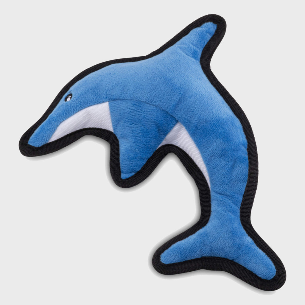 Beco Rough & Tough Recycled Dog Toy, Dolphin - Slickers ‚óä Doghouse