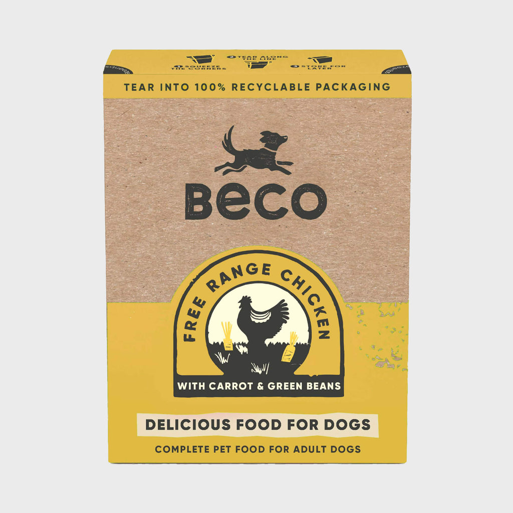 Beco wet food Free Range Chicken Beco Free Range Chicken with Carrots & Green Beans Wet Adult Dog Food, Complete Recipe