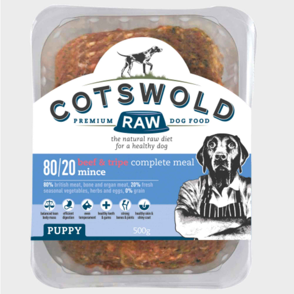 Cotswold Raw Beef and Tripe Puppy 500g