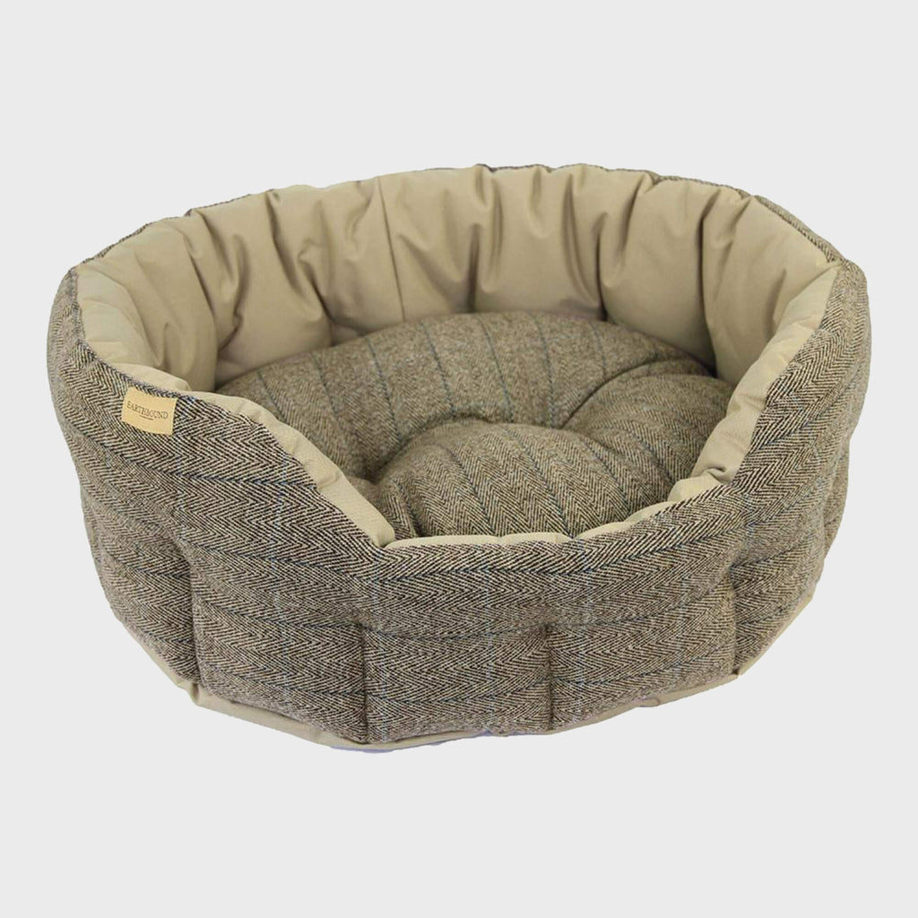 Tweed and Beige Waterproof Bed - Slickers ‚óä Doghouse
