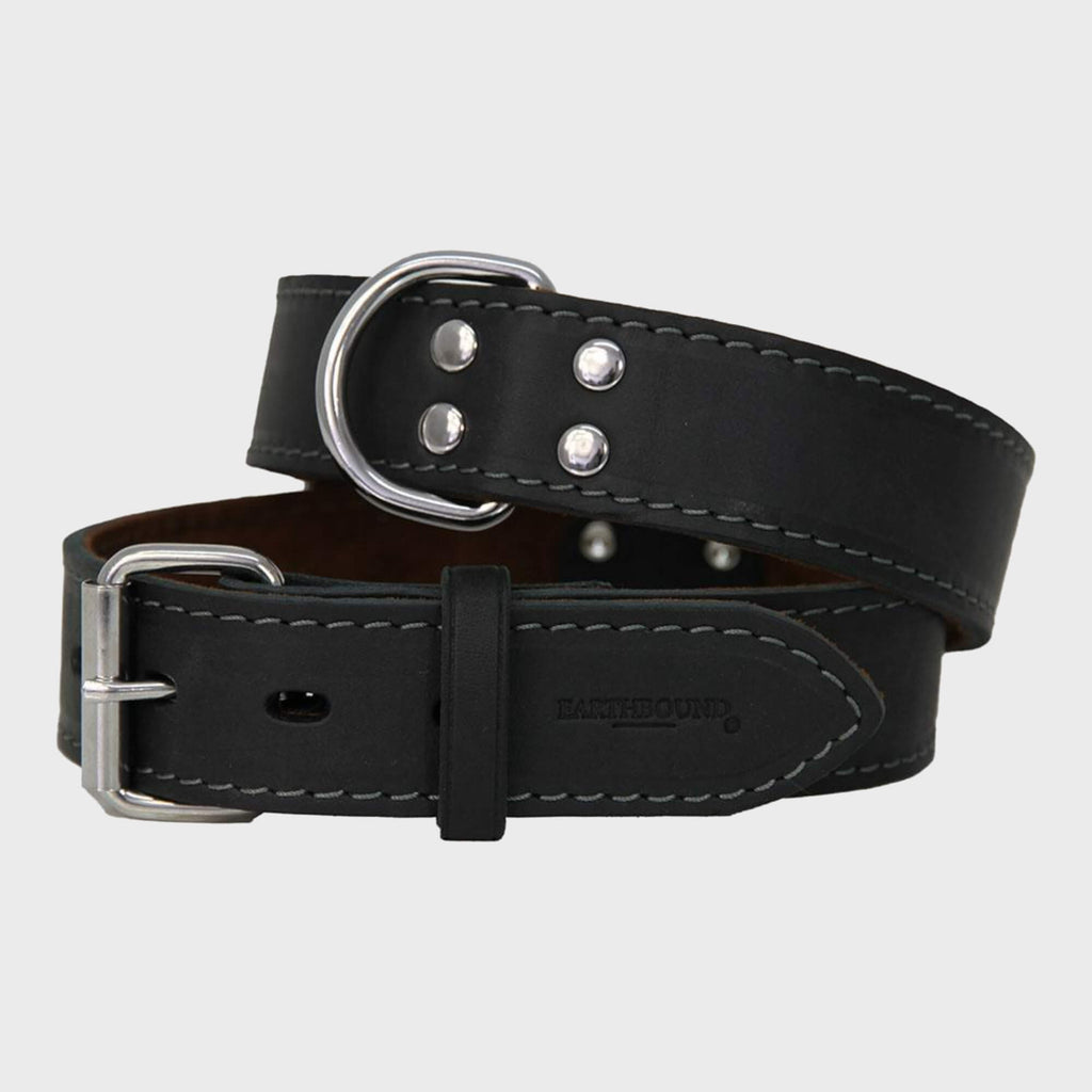 Earthbound Collar Medium / Black / Leather Ox Leather Collars