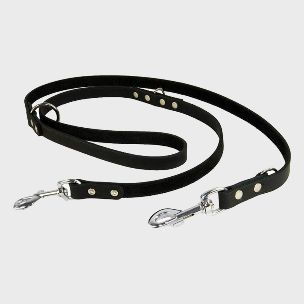 Earthbound Lead Black Leather Training Lead