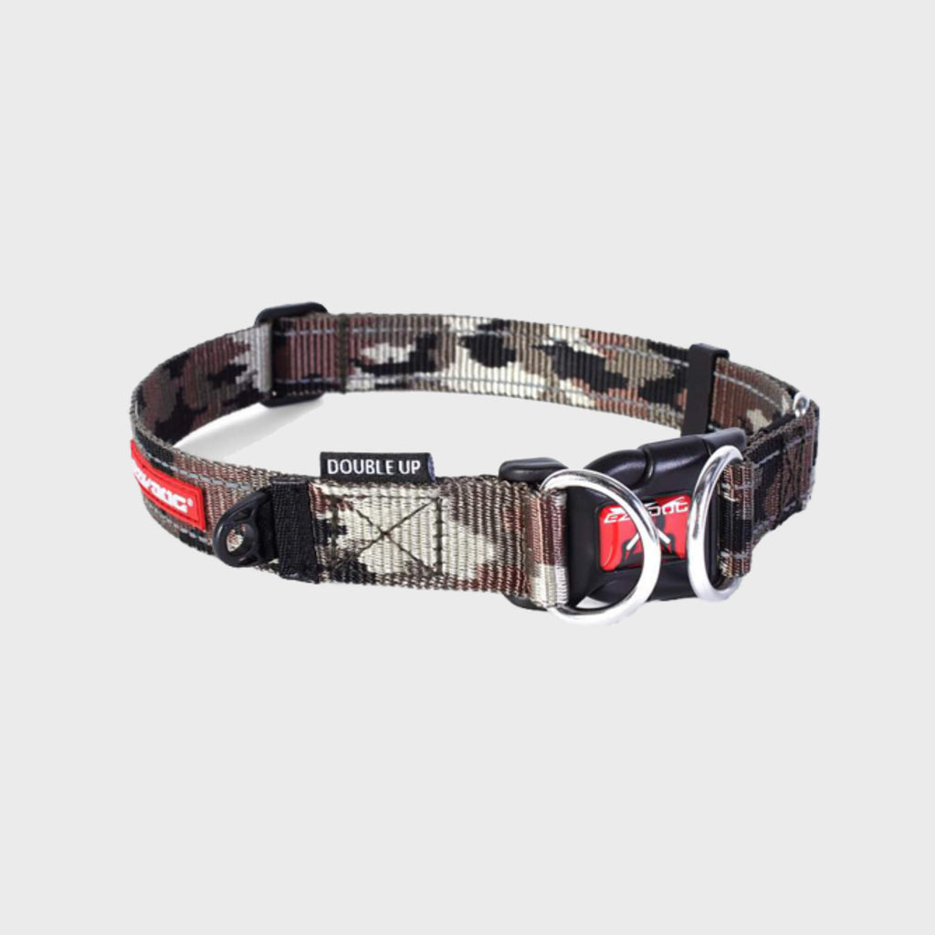 EzyDog Collar Small / Green Camo Double Up Collar