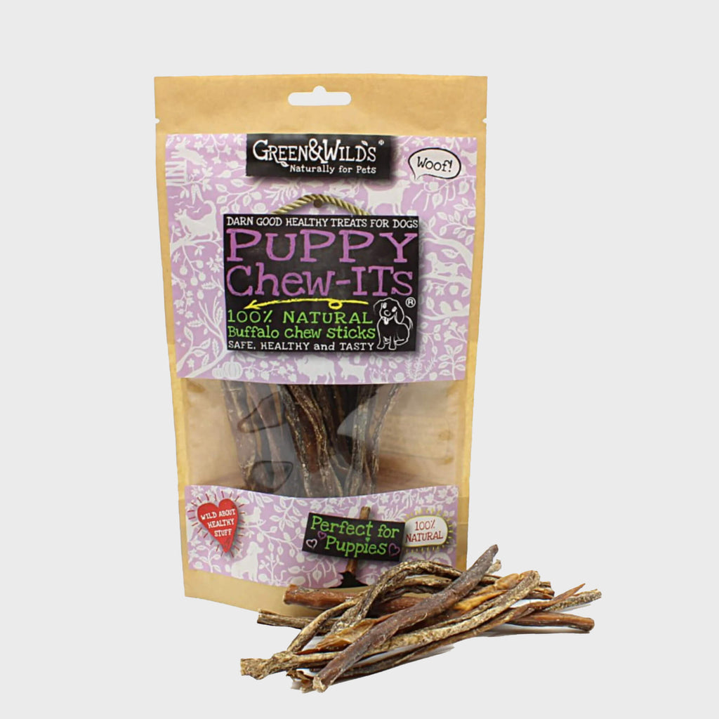 Green and Wilds Treats Puppy Chew-Its