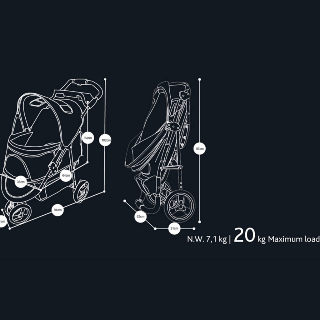 Innopet STROLLER Onyx IPS-034/OX InnoPet® Buggy Allure