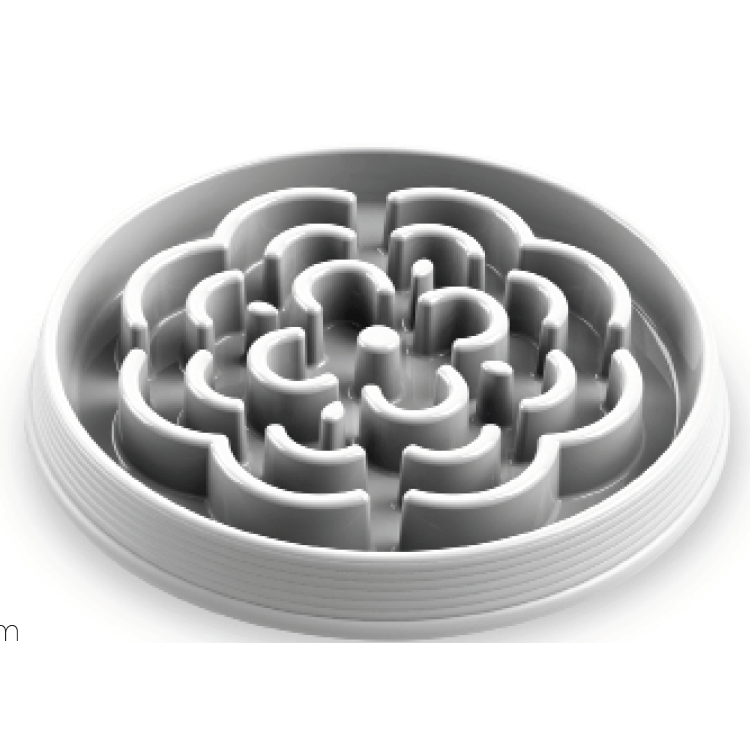 Medallion slow feeder puzzle dog bowl - Slickers ◊ Doghouse