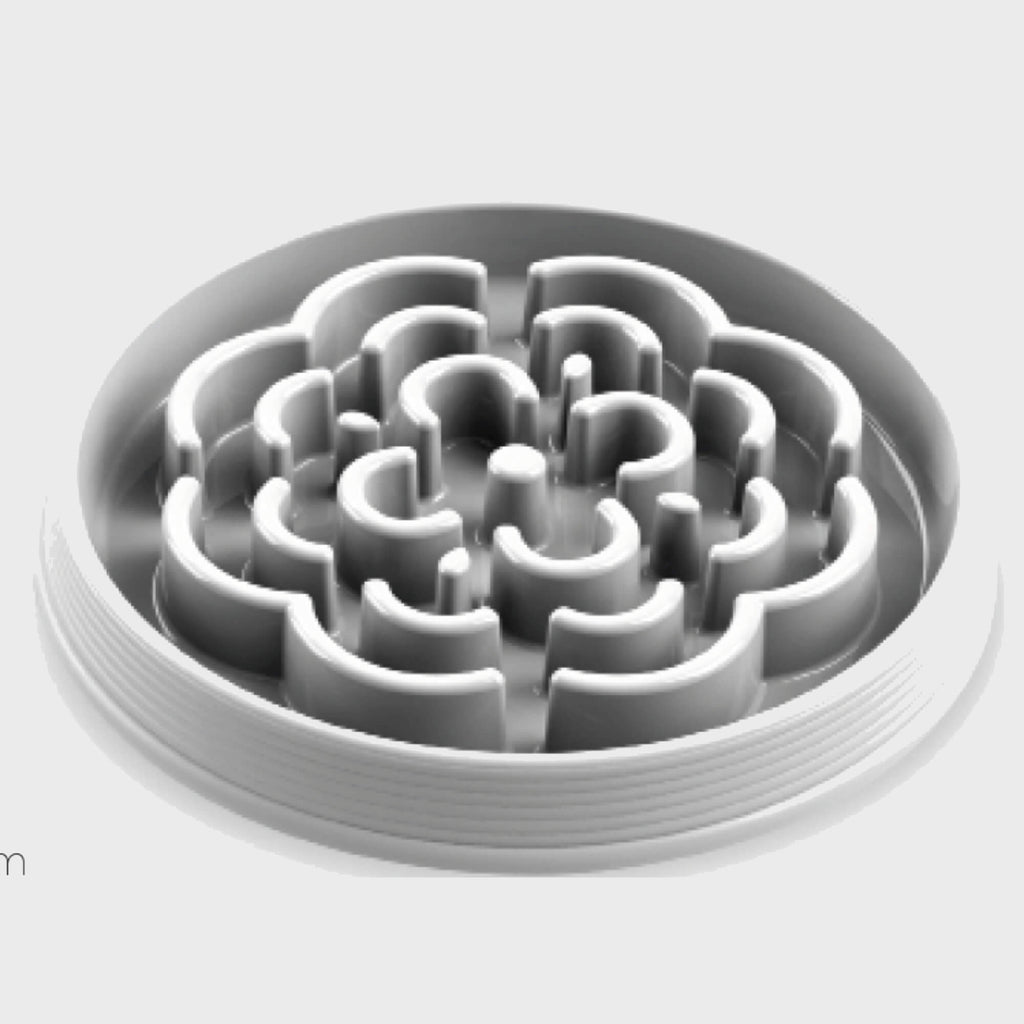 Medallion slow feeder puzzle dog bowl - Slickers ◊ Doghouse