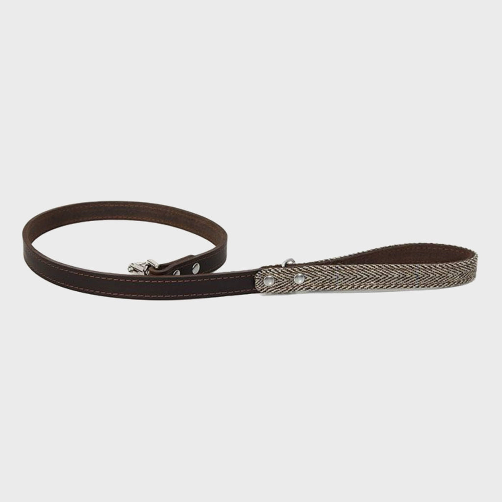 Ox Leather Tweed Handle Lead - Slickers ◊ Doghouse