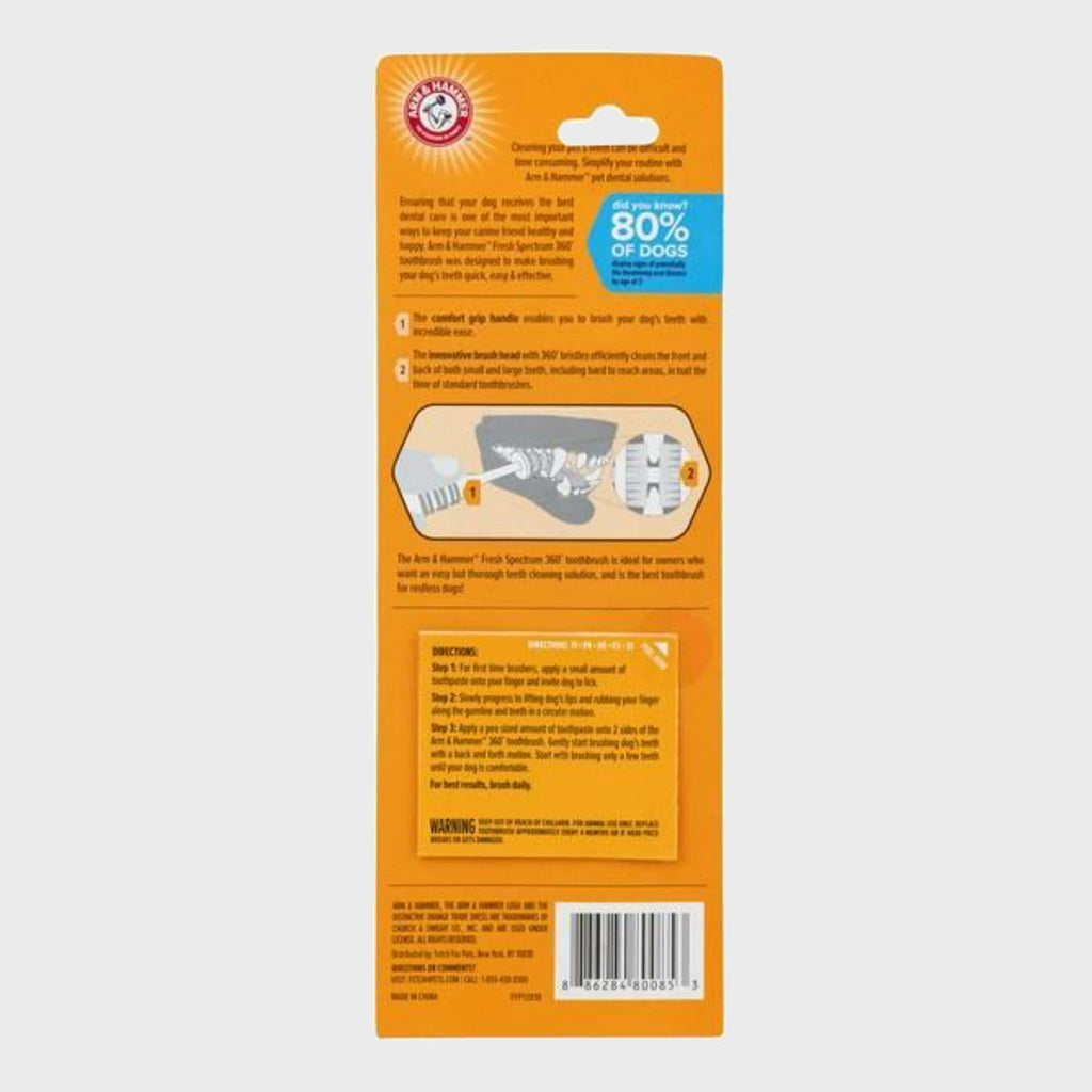 Arm & Hammer Fresh 360 Degree Toothbrush for Dogs - Slickers ‚óä Doghouse