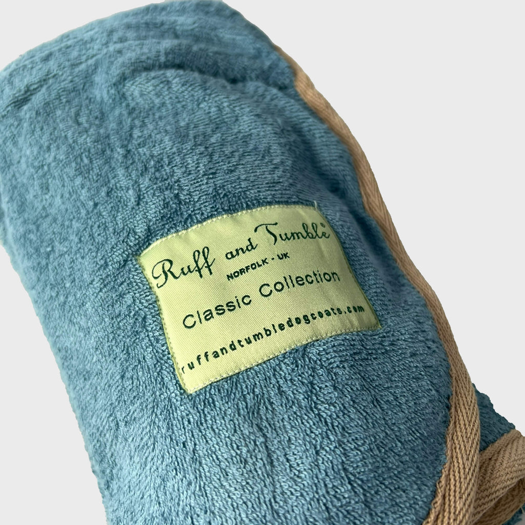 Ruff and Tumble Dachshund Blue / Mini Dog Drying Coat - Dachshund Collection