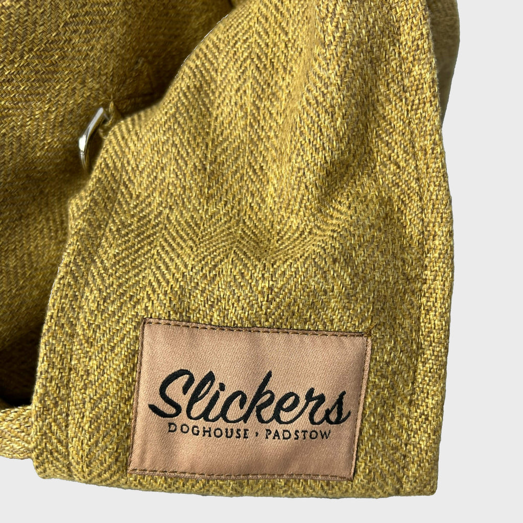 Slickers ◊ Doghouse Dog Carrier Mustard Tweed Dog Sling