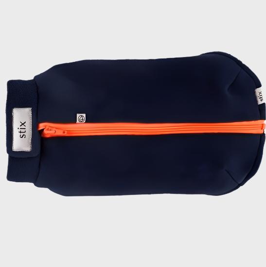 Stix & Roam Dog Coat M / Navy / Orange Stix Waterproof Fleece Coats for Pugs