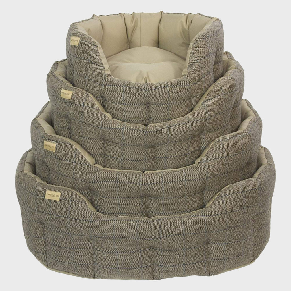 Tweed and Beige Waterproof Bed - Slickers ◊ Doghouse